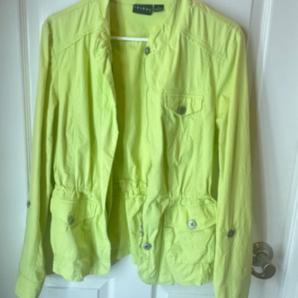Tribal Light Green Utility Jacket